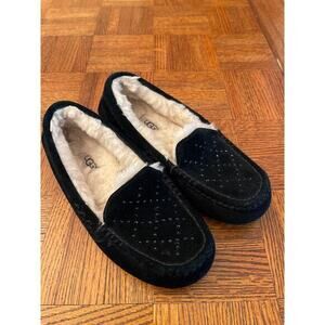 UGG suede and rhinestone slippers size 6